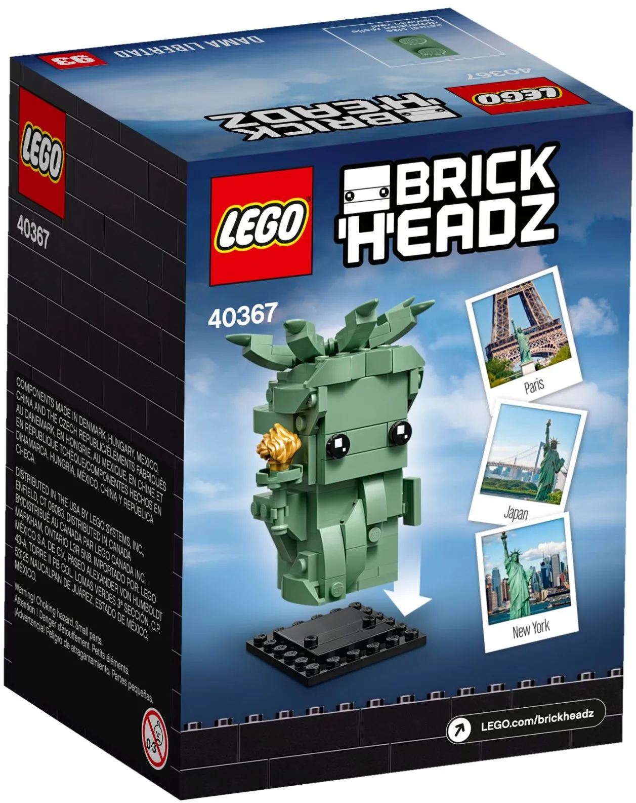 LEGO 40367 Statua Wolności pudełko tył